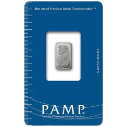 Pre-Owned PAMP Suisse Fortuna 1g Palladium Bar - Certificated