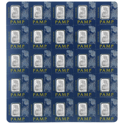 Pre-Owned PAMP Suisse 25 x 1g Multigram Platinum Bar