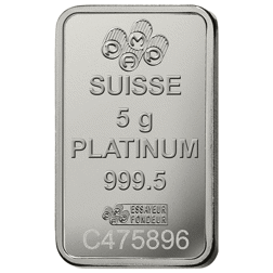 Pre-Owned PAMP Suisse Fortuna 5g Platinum Bar