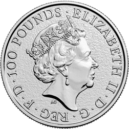 Pre-Owned 2017 UK Queen's Beasts The Lion 1oz Platinum Coin - VAT Free