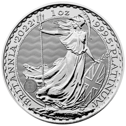 Pre-Owned 2022 Britannia 1oz Platinum Coin - Carded - VAT Free