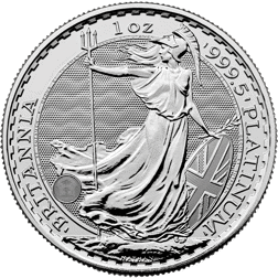 Pre-Owned UK Queen Elizabeth II Britannia 1oz Platinum Coin - Mixed Dates - VAT Free