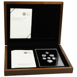 Pre-Owned 2008 UK Royal Shield of Arms Platinum Proof 7-Coin Collection - VAT Free