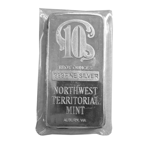 PreOwned Northwest Territorial Mint 10oz Silver Bar Out Of Stock Atkinsons Bullion
