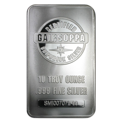Pre-Owned SS Gairsoppa Shipwreck Silver 10oz Silver Bar | Pre