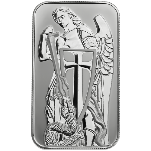 Archangel Michael 1oz Silver Bar | 1oz Silver Bars | Atkinsons Bullion