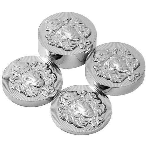 Scottsdale Mint Lion Stacker Silver Rounds 1oz, 2oz, 5oz, and 100g ...