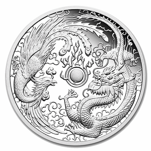 1 Dollar - Elizabeth II (4th Portrait - Dragon and Phoenix