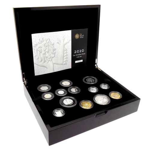 Pre-Owned 2010 UK Royal Mint Silver Proof Coin Collection - VAT