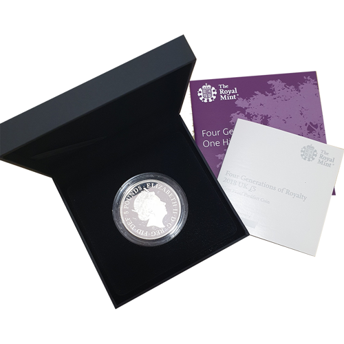 Pre-Owned 2018 UK Four Generations of the Royal Family £5