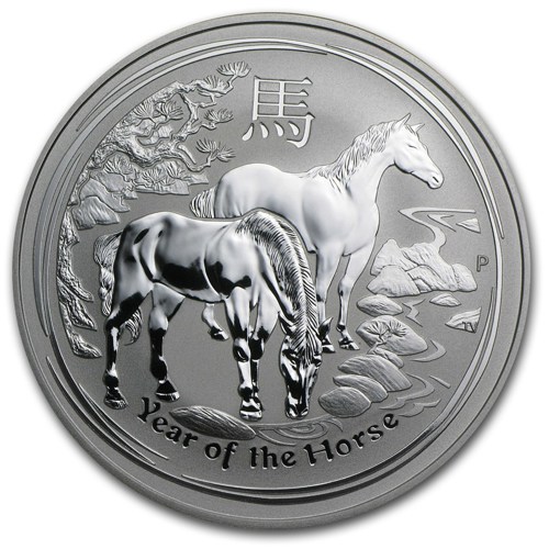 Pre-Owned 2014 Australian Lunar Horse 1oz Silver Coin - VAT Free