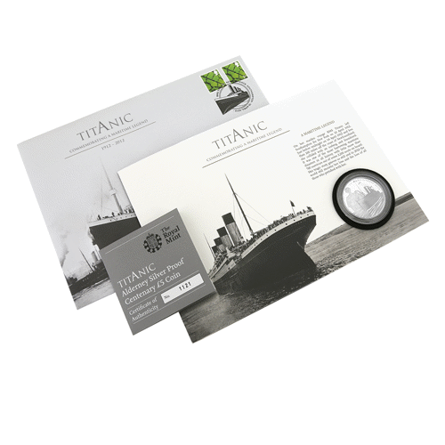 Pre-Owned 2012 Alderney Titanic Centenary £5 Proof Silver