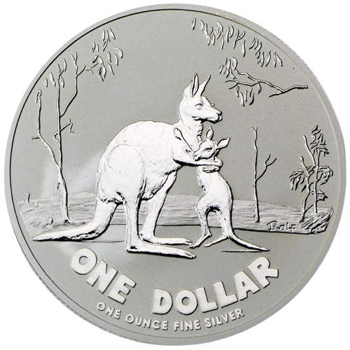 Pre-Owned 2007 Royal Australian Mint Kangaroo 1oz Silver Coin