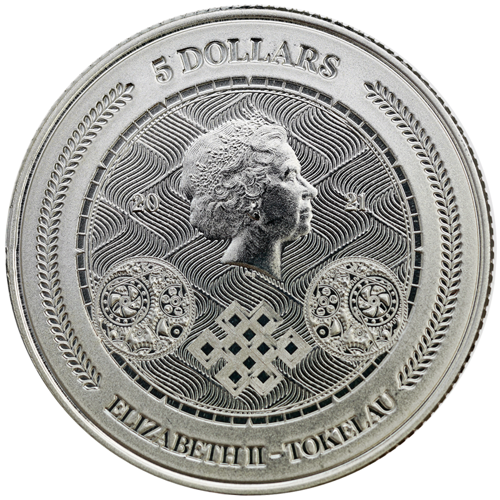 Pre-Owned 2021 Tokelau Chronos 1oz Silver Coin - VAT Free