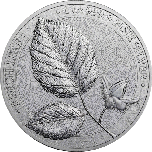 Pre-Owned 2023 Germania Beech Leaf 1oz Silver Coin - VAT Free