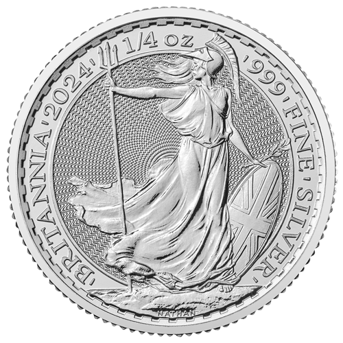 2024 UK Britannia 1/4oz Silver Coin 1/4oz Silver Coins Atkinsons