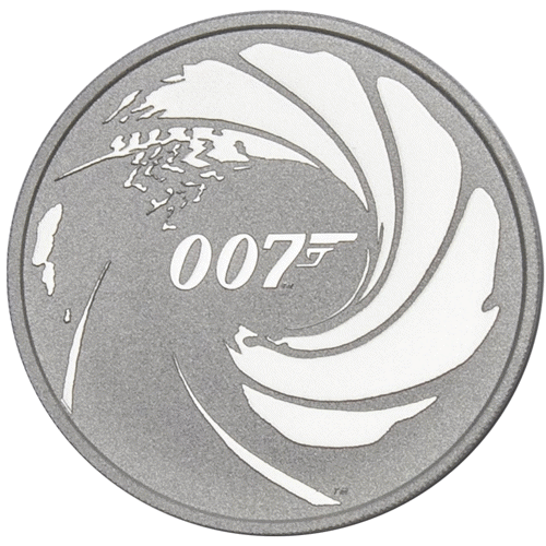 Pre-Owned 2020 Tuvalu James Bond 007 1oz Silver Coin | Pre-Owned