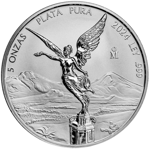 2024 Mexican Libertad 5oz Reverse Proof Silver Coin | 5oz Silver