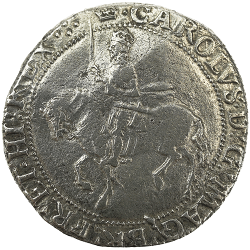Pre-Owned 1625 - 1649 Charles I Half Crown Silver Coin - VAT Free