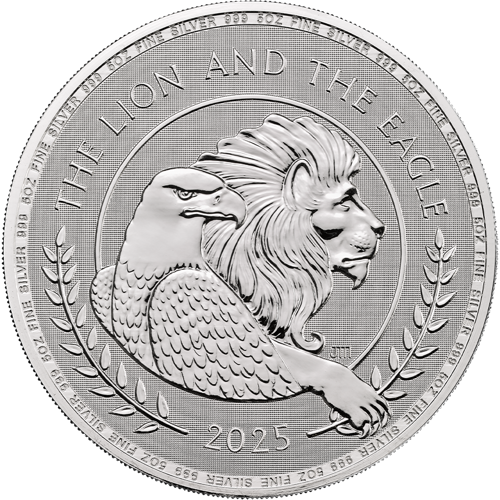 2025 UK The Lion and The Eagle 5oz Silver Coin | 5oz Silver