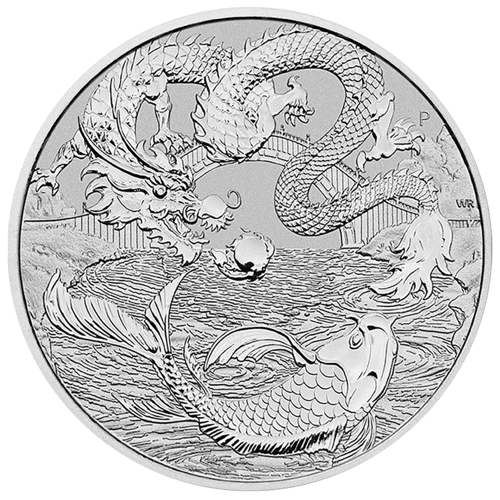 【ファッション通販】の商品をすべて 2023 1oz Koi and Dragon Legends and Myths Chinese Australian 書