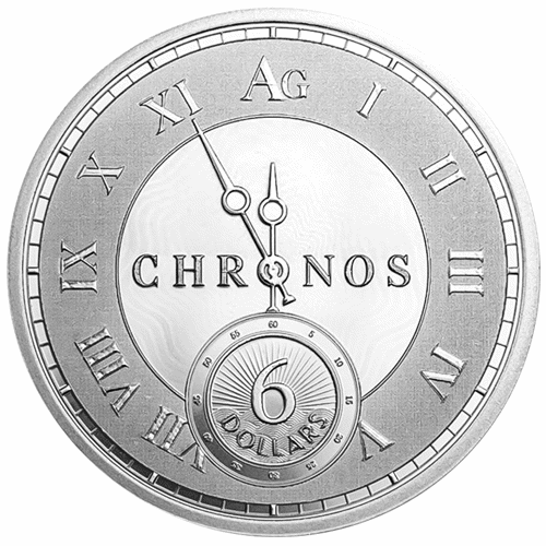 超綺麗銀貨　2020 1 OZ TOKELAU CHRONOS 2020 1 oz Silver Tokelau Chronos Coin (Proof-Like) l JM Bullion™