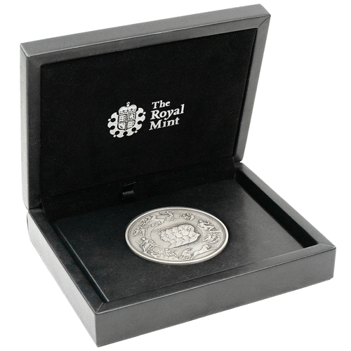 Pre-Owned UK Royal Mint Masterpiece: Waterloo Medal 250g Silver Medal ...