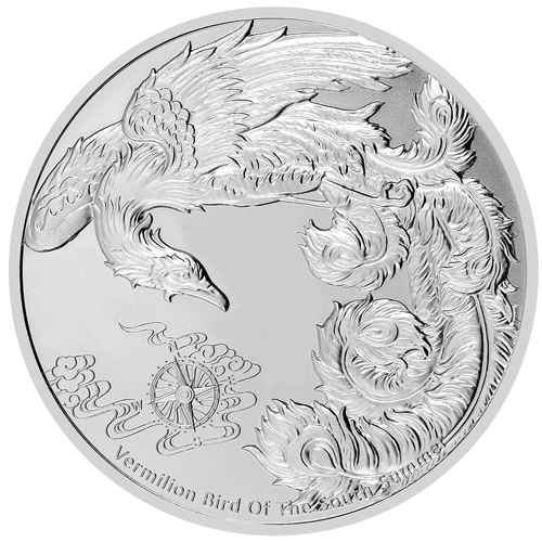 Pre-Owned 2023 Samoa Four Guardians Vermilion Bird 1oz Pre-Owned 2023 Samoa Four Guardians Vermilion Bird 1oz