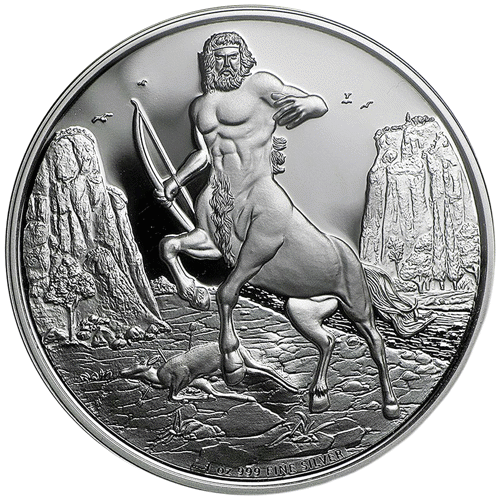 Proof Centaur Pre-Owned 2016 Niue 'Creatures of Mythology' Centaur 1oz Proof Silver ...
