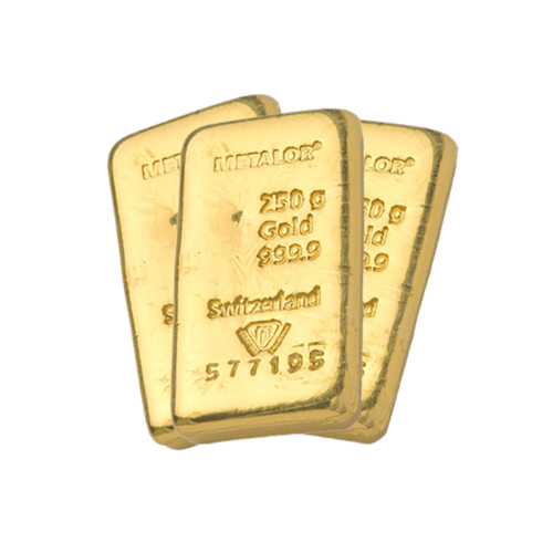 Sell Pre-Owned 250g Gold Bar | Atkinsons Bullion
