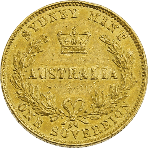 PreOwned 1867 'Australia' Full Sovereign Gold Coin Out Of Stock Atkinsons Bullion