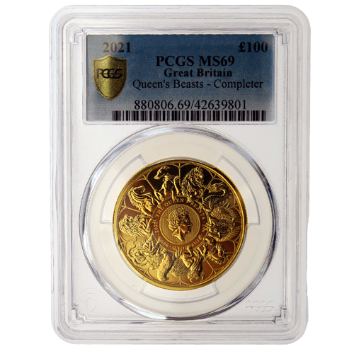 Pre-Owned 2021 UK Queens Beasts Completer 1oz Gold Coin