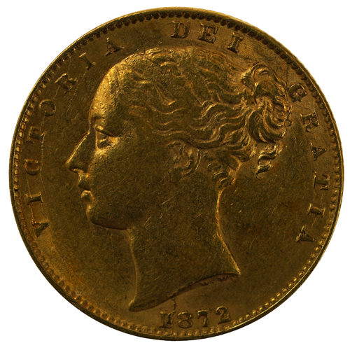 Pre-Owned 1872 London Mint DN.27 Victoria Young Head 