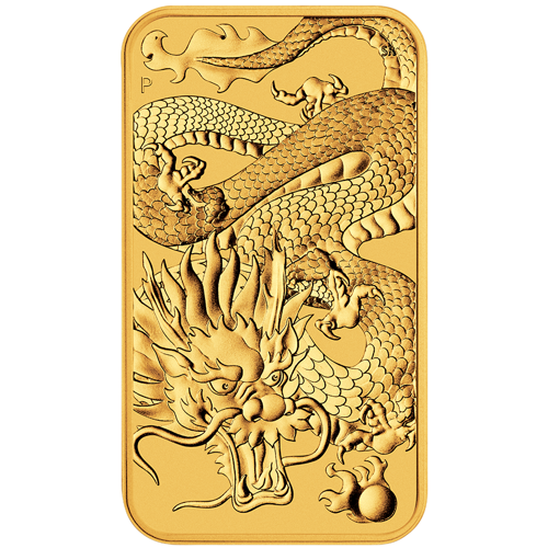 Pre-Owned 2022 Australian Dragon Rectangular 1oz Gold Coin | Out Of ...