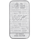 Pre-Owned Royal Mint James Bond 007 No Time To Die 1oz Silver Bar