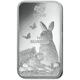 Pre-Owned 2023 PAMP Lunar Rabbit 1oz Silver Bar