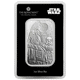 Pre-Owned The Royal Mint Star Wars Sith 'Dark Side' 1oz Minted Silver Bar in Assay Card