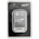 Pre-Owned The Royal Mint James Bond 007 Diamonds Are Forever 1oz Silver Bar - Carded