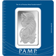 Pre-Owned PAMP Suisse Fortuna 100g Silver Bar - Certificated