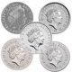 Pre-Owned 2015-2019 UK Lunar Series Silver Coin Collection - 5 Coins - VAT Free