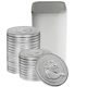 2025 UK The Lion and The Eagle 1oz Silver Coin - Full Tube of 25 Coins