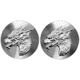 Scottsdale Mint 1oz and 2oz Dragon Stacker Silver Round Bundle