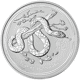 Pre-Owned 2013 Australian Lunar Snake 1kg Silver Coin - VAT Free