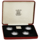 Pre-Owned 1984-1987 UK £1 Proof Silver 4-Coin Collection - VAT Free