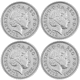 Pre-Owned 2003 UK Pattern Proof Silver 4-Coin Collection - VAT Free