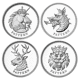 Pre-Owned 2004 UK Proof Pattern Silver 4-Coin Set - VAT Free