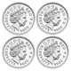Pre-Owned 2004 UK Proof Pattern Silver 4-Coin Set - VAT Free