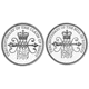 Pre-Owned 1989 UK £2 Proof Silver 2-Coin Set - VAT Free