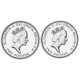 Pre-Owned 1989 UK £2 Proof Silver 2-Coin Set - VAT Free