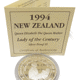 Pre-Owned 1994 New Zealand Proof Lady of the Century Silver £5 Coin - VAT Free